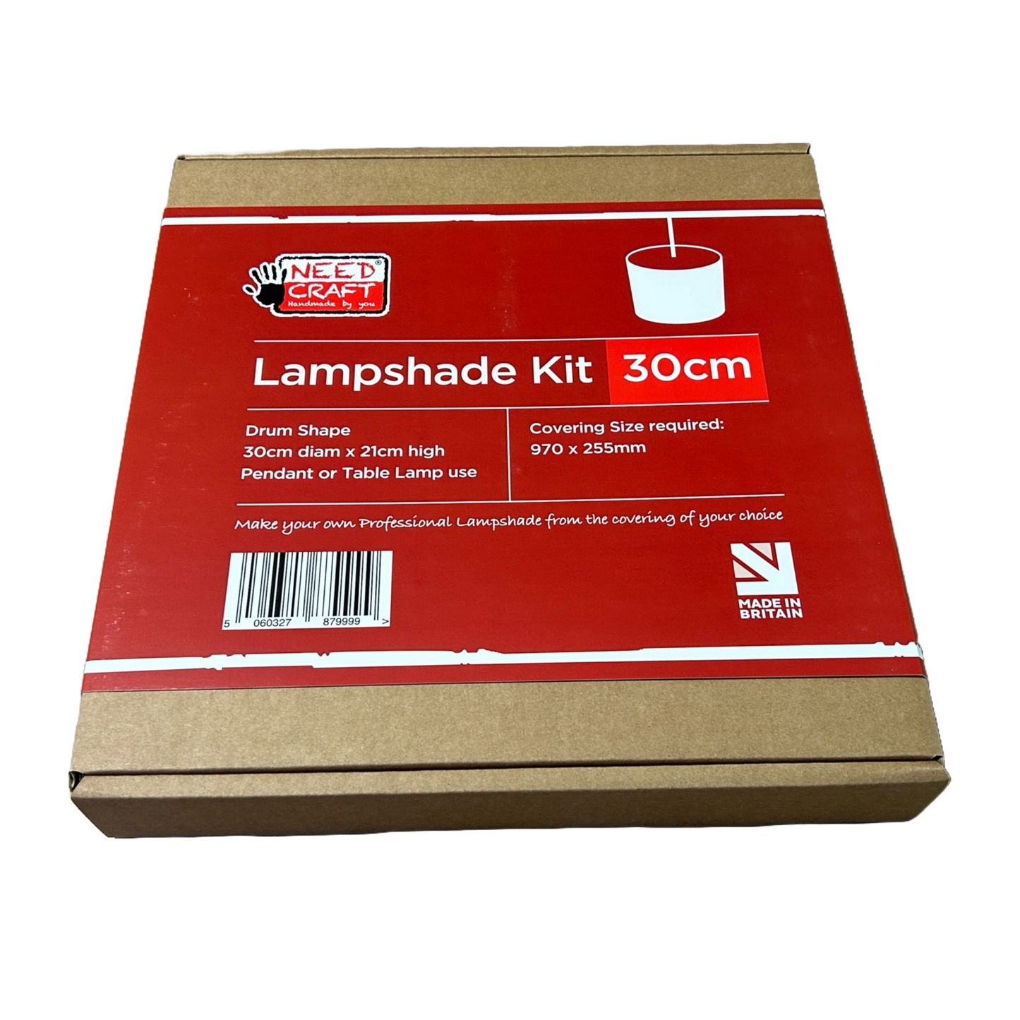 Lampshade making kit, Round Drum shape, 30cm size, outside of box