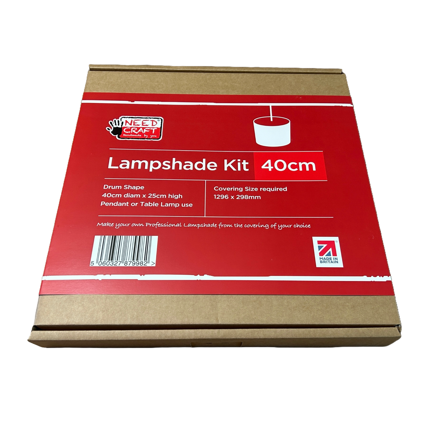 Lampshade making kit, Round Drum shape, 40cm size, outside of box